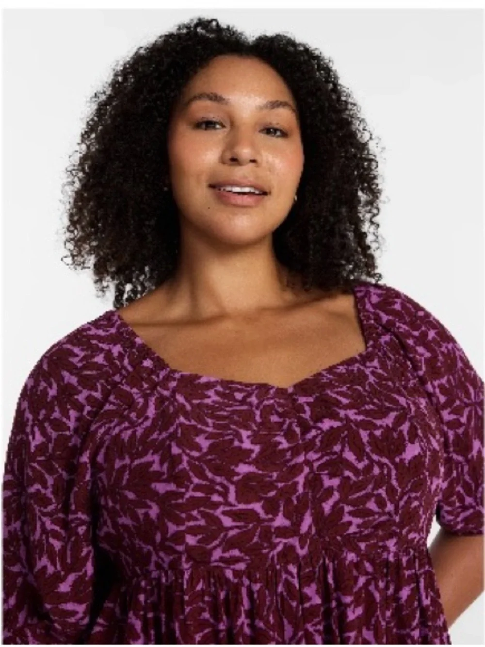 Terra & Sky  Floral Peplum Blouse - Picture 4 of 7